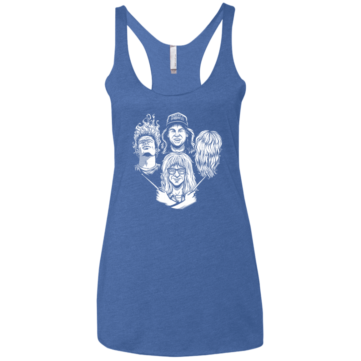 Not Worthy Rhapsody Women's Triblend Racerback Tank