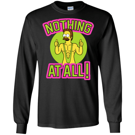 T-Shirts Black / S Nothing At All Men's Long Sleeve T-Shirt