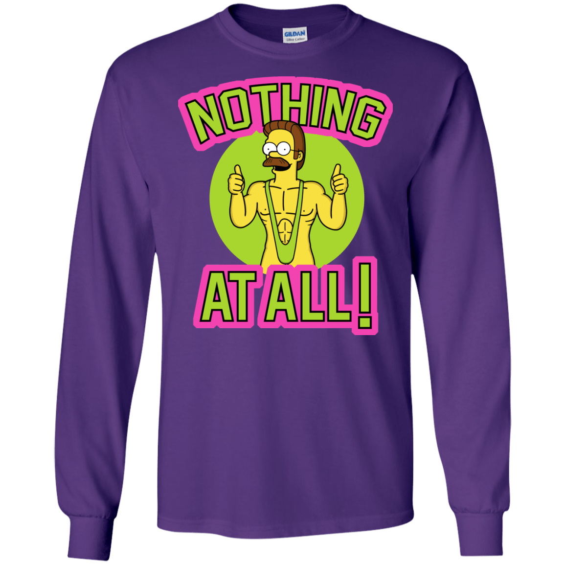 T-Shirts Purple / S Nothing At All Men's Long Sleeve T-Shirt