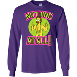 T-Shirts Purple / S Nothing At All Men's Long Sleeve T-Shirt