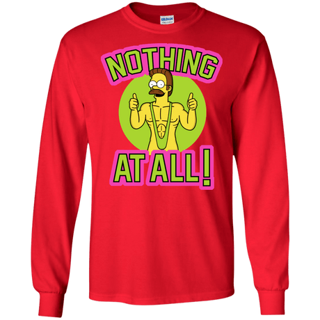 T-Shirts Red / S Nothing At All Men's Long Sleeve T-Shirt