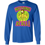 T-Shirts Royal / S Nothing At All Men's Long Sleeve T-Shirt