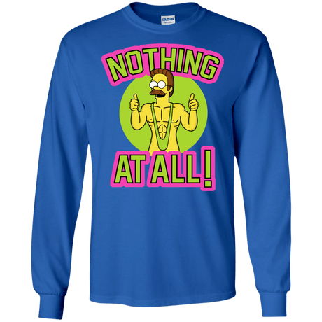 T-Shirts Royal / S Nothing At All Men's Long Sleeve T-Shirt