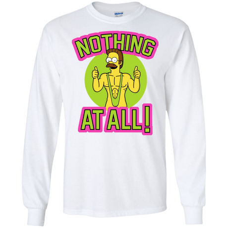 T-Shirts White / S Nothing At All Men's Long Sleeve T-Shirt