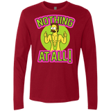 T-Shirts Cardinal / S Nothing At All Men's Premium Long Sleeve