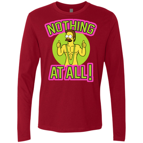 T-Shirts Cardinal / S Nothing At All Men's Premium Long Sleeve