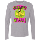 T-Shirts Heather Grey / S Nothing At All Men's Premium Long Sleeve
