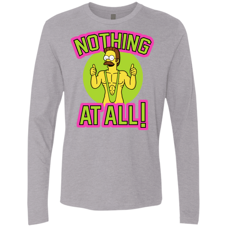 T-Shirts Heather Grey / S Nothing At All Men's Premium Long Sleeve