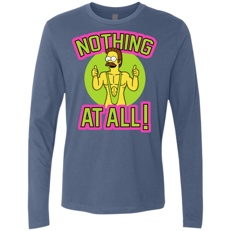 T-Shirts Indigo / S Nothing At All Men's Premium Long Sleeve
