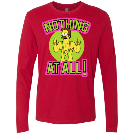 T-Shirts Red / S Nothing At All Men's Premium Long Sleeve