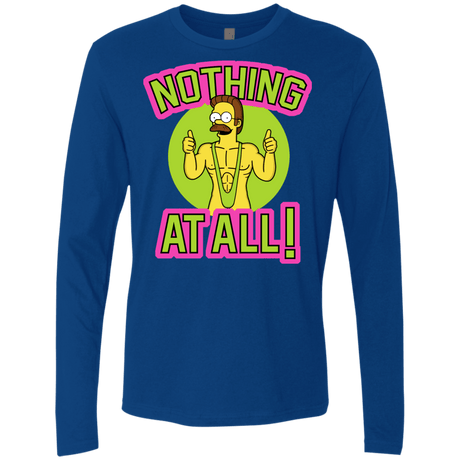 T-Shirts Royal / S Nothing At All Men's Premium Long Sleeve