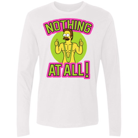 T-Shirts White / S Nothing At All Men's Premium Long Sleeve