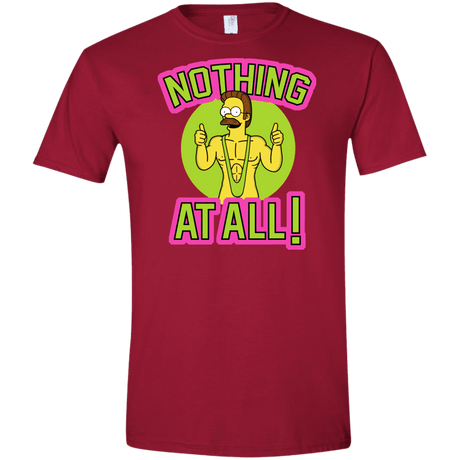 T-Shirts Cardinal Red / S Nothing At All Men's Semi-Fitted Softstyle