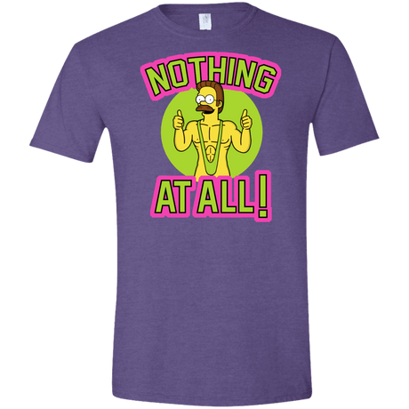 T-Shirts Heather Purple / S Nothing At All Men's Semi-Fitted Softstyle