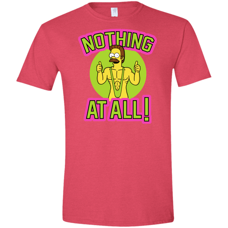 T-Shirts Heather Red / S Nothing At All Men's Semi-Fitted Softstyle