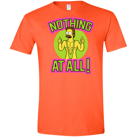 T-Shirts Orange / S Nothing At All Men's Semi-Fitted Softstyle