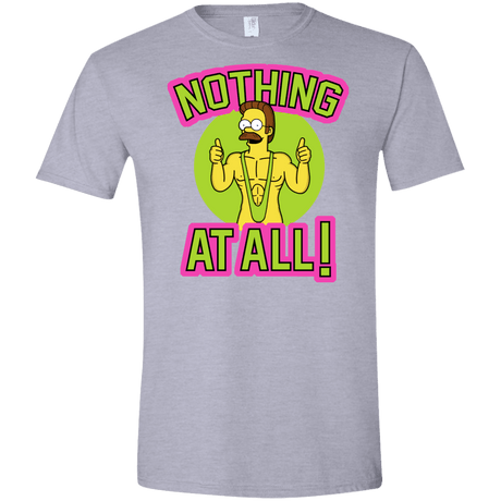 T-Shirts Sport Grey / X-Small Nothing At All Men's Semi-Fitted Softstyle