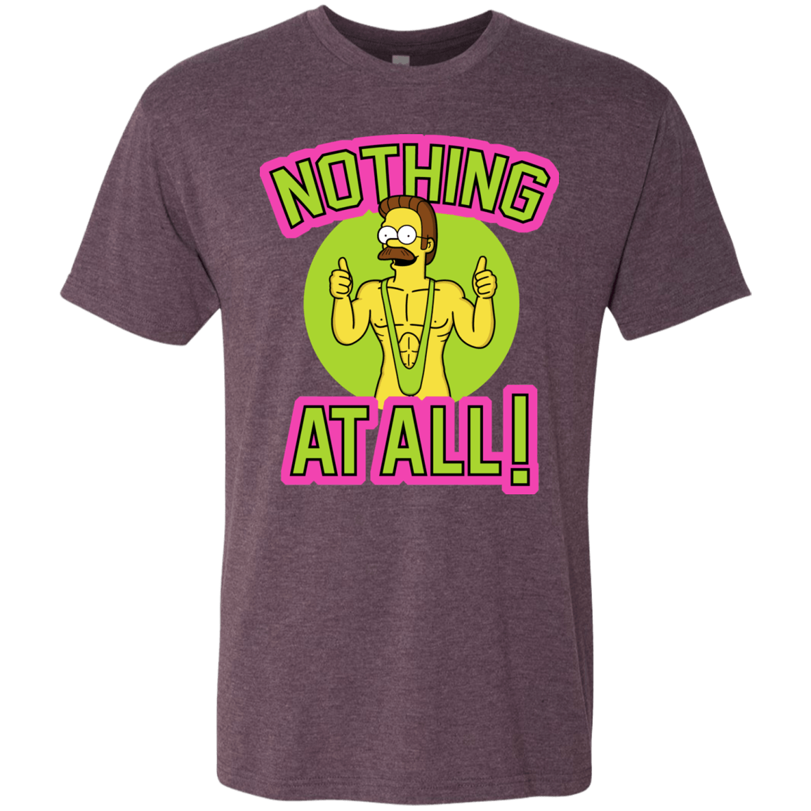 T-Shirts Vintage Purple / S Nothing At All Men's Triblend T-Shirt