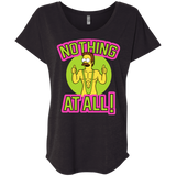 T-Shirts Vintage Black / X-Small Nothing At All Triblend Dolman Sleeve