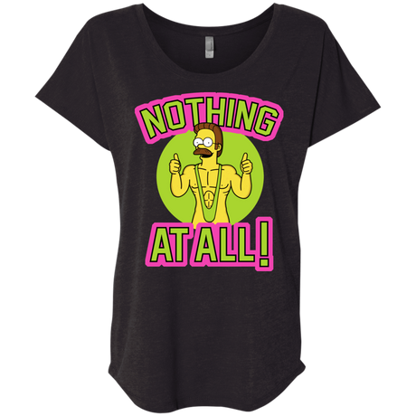 T-Shirts Vintage Black / X-Small Nothing At All Triblend Dolman Sleeve