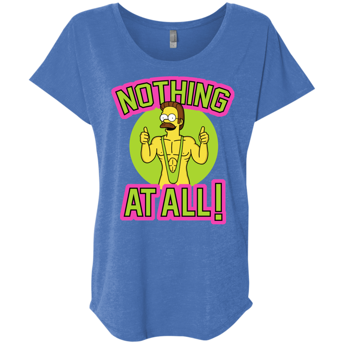 T-Shirts Vintage Royal / X-Small Nothing At All Triblend Dolman Sleeve