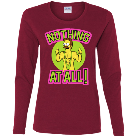 T-Shirts Cardinal / S Nothing At All Women's Long Sleeve T-Shirt