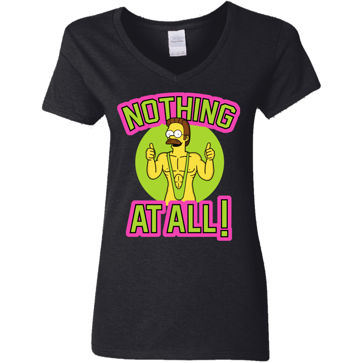 T-Shirts Black / S Nothing At All Women's V-Neck T-Shirt