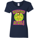 T-Shirts Navy / S Nothing At All Women's V-Neck T-Shirt