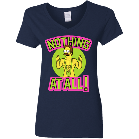 T-Shirts Navy / S Nothing At All Women's V-Neck T-Shirt