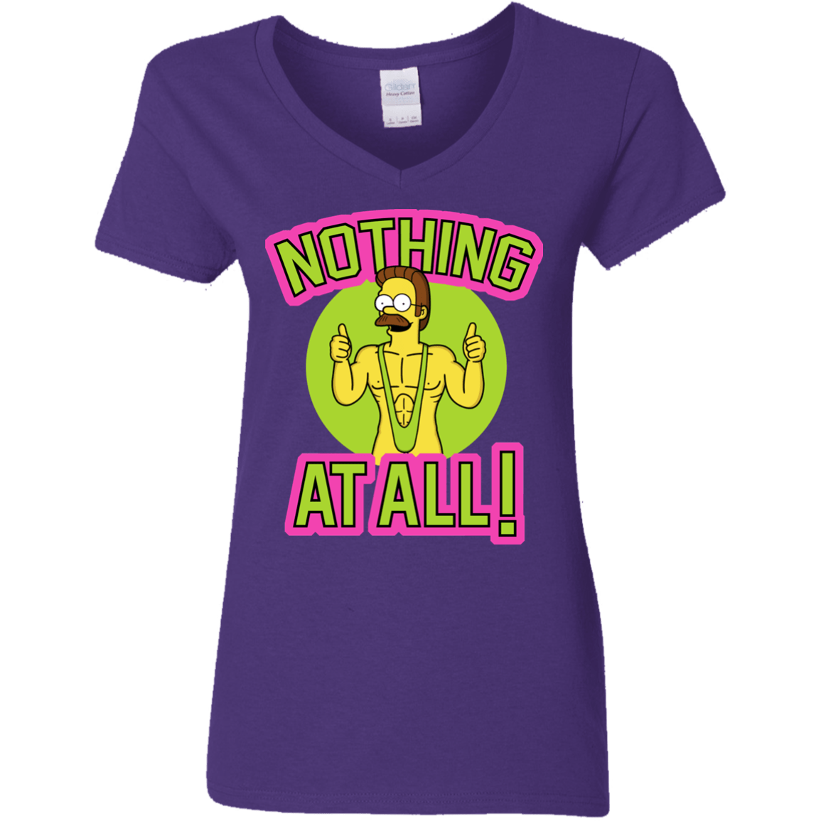 T-Shirts Purple / S Nothing At All Women's V-Neck T-Shirt