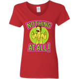 T-Shirts Red / S Nothing At All Women's V-Neck T-Shirt