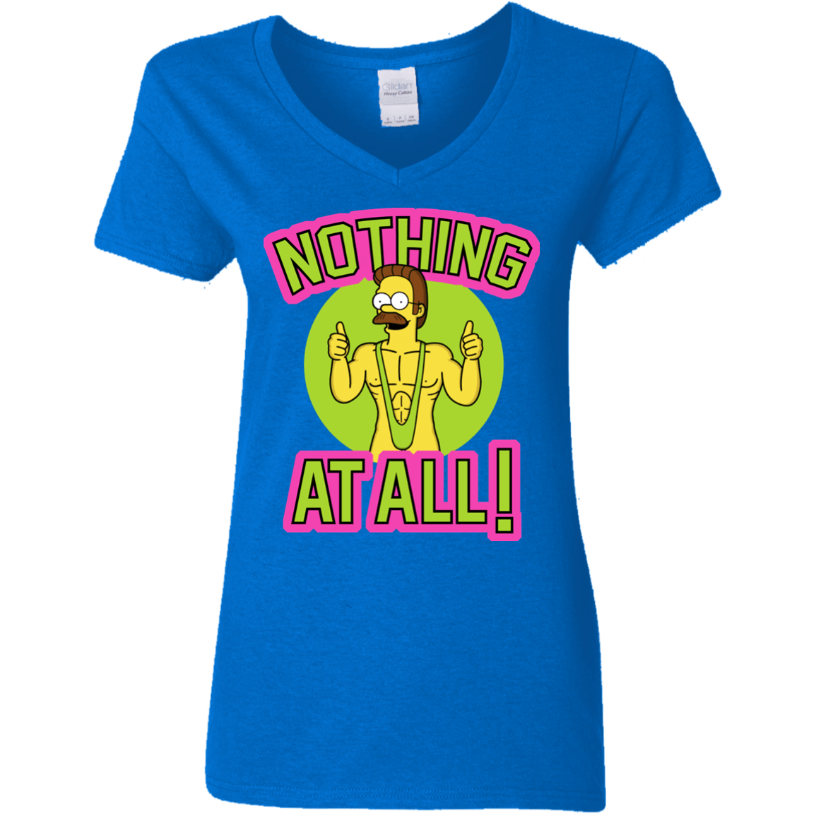 T-Shirts Royal / S Nothing At All Women's V-Neck T-Shirt