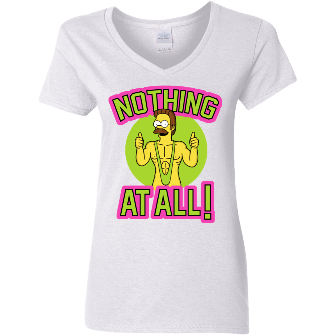 T-Shirts White / S Nothing At All Women's V-Neck T-Shirt