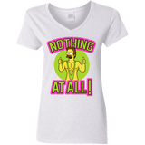 T-Shirts White / S Nothing At All Women's V-Neck T-Shirt