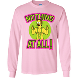 T-Shirts Light Pink / YS Nothing At All Youth Long Sleeve T-Shirt