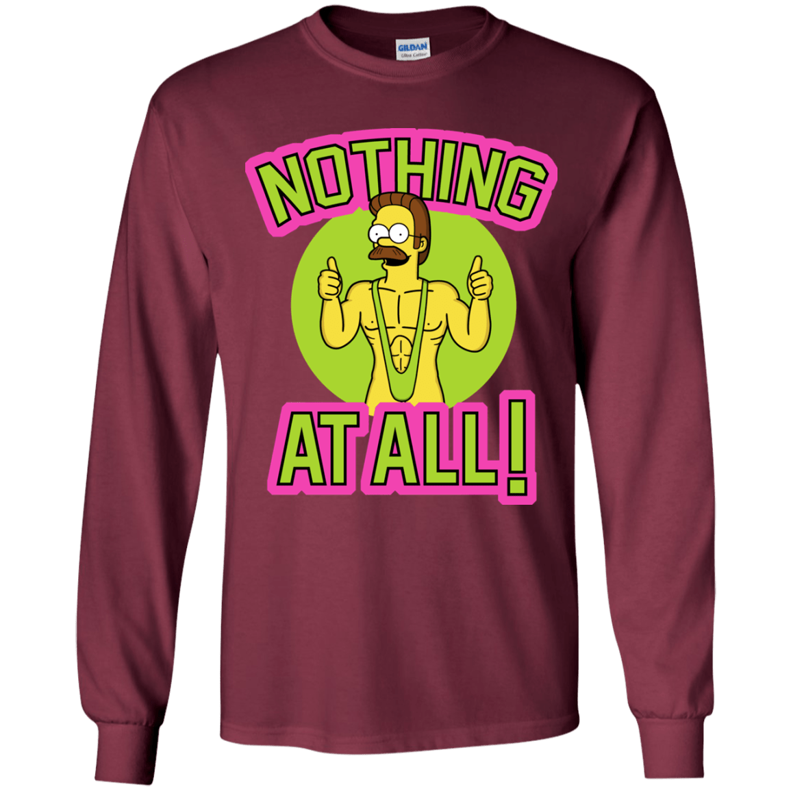 T-Shirts Maroon / YS Nothing At All Youth Long Sleeve T-Shirt