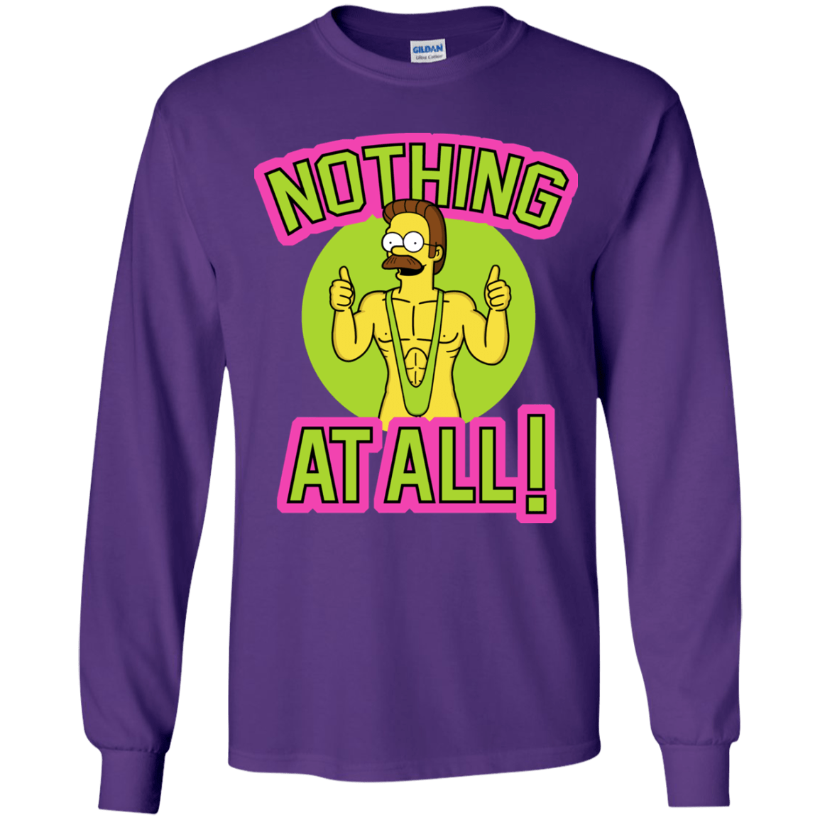 T-Shirts Purple / YS Nothing At All Youth Long Sleeve T-Shirt