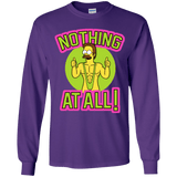 T-Shirts Purple / YS Nothing At All Youth Long Sleeve T-Shirt