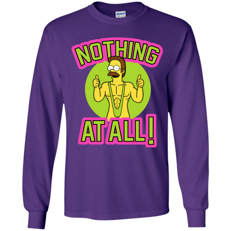 T-Shirts Purple / YS Nothing At All Youth Long Sleeve T-Shirt