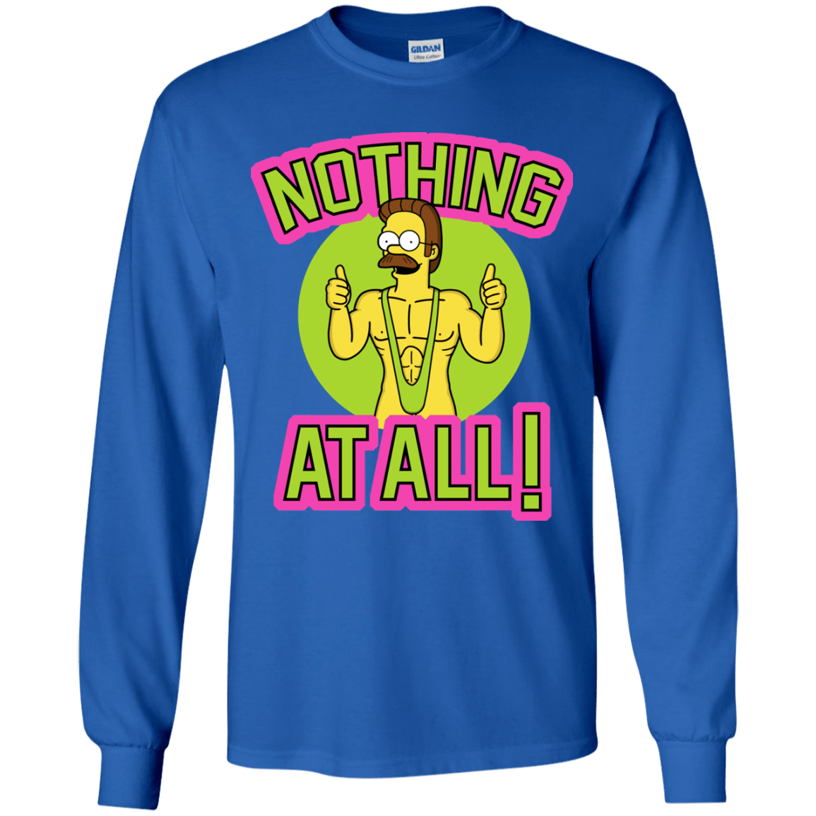 T-Shirts Royal / YS Nothing At All Youth Long Sleeve T-Shirt