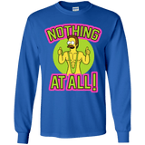 T-Shirts Royal / YS Nothing At All Youth Long Sleeve T-Shirt