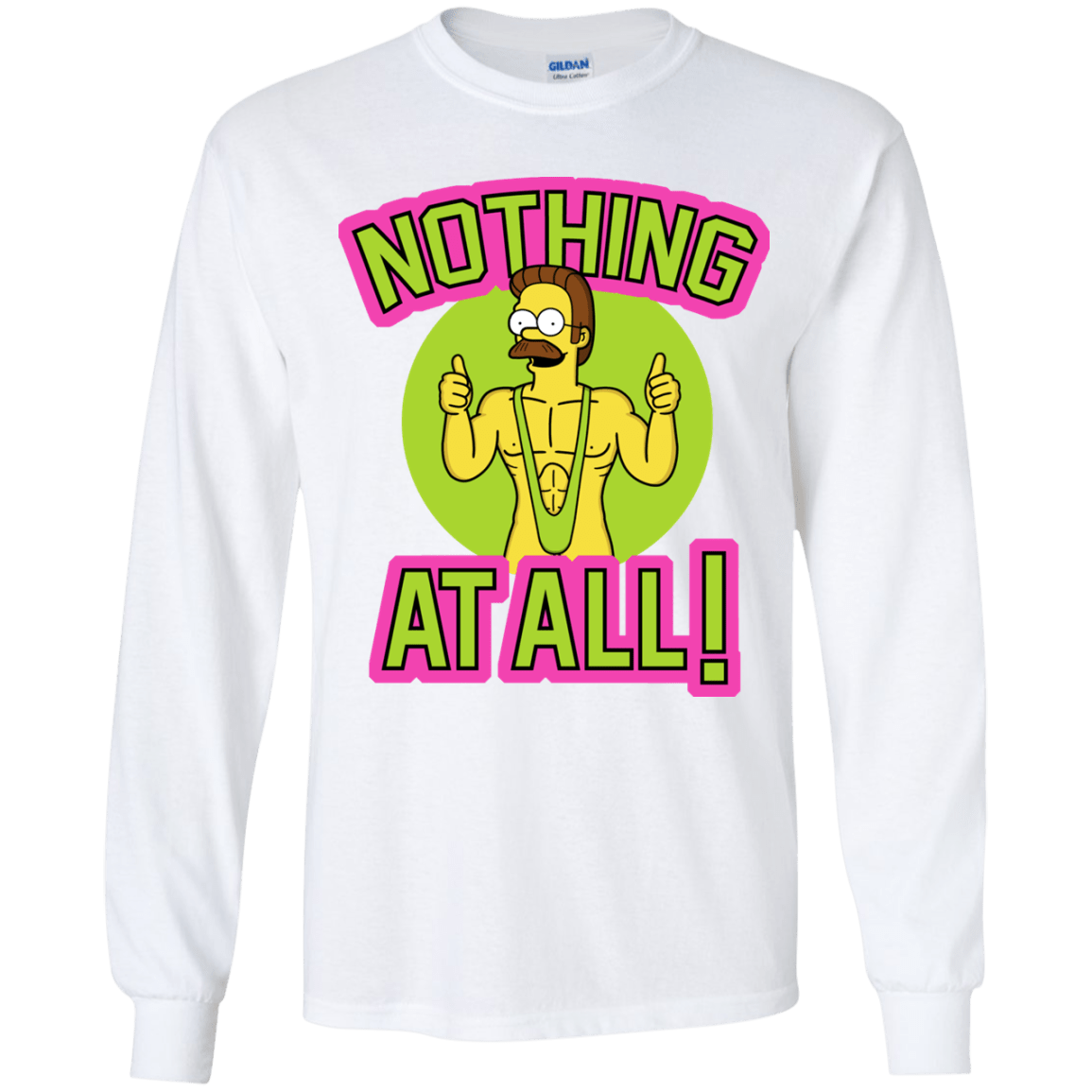 T-Shirts White / YS Nothing At All Youth Long Sleeve T-Shirt