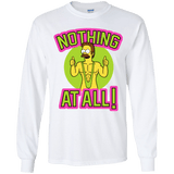 T-Shirts White / YS Nothing At All Youth Long Sleeve T-Shirt