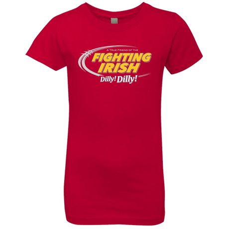 T-Shirts Red / YXS Notre Dame Dilly Dilly Girls Premium T-Shirt