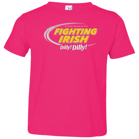 T-Shirts Hot Pink / 2T Notre Dame Dilly Dilly Toddler Premium T-Shirt