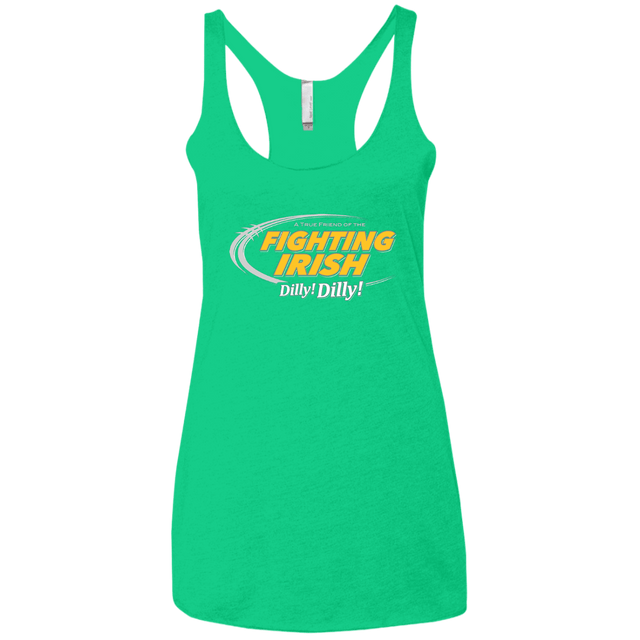 T-Shirts Envy / X-Small Notre Dame Dilly Dilly Women's Triblend Racerback Tank