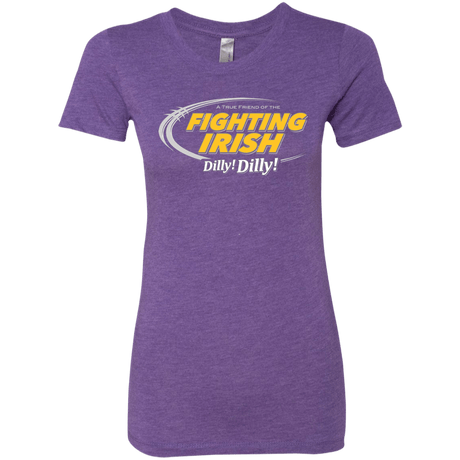 T-Shirts Purple Rush / Small Notre Dame Dilly Dilly Women's Triblend T-Shirt