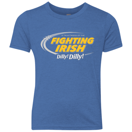 T-Shirts Vintage Royal / YXS Notre Dame Dilly Dilly Youth Triblend T-Shirt