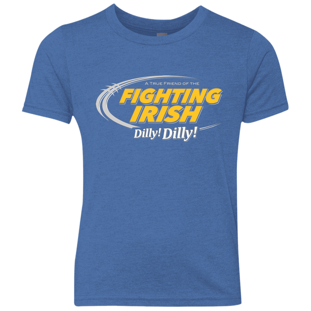 T-Shirts Vintage Royal / YXS Notre Dame Dilly Dilly Youth Triblend T-Shirt