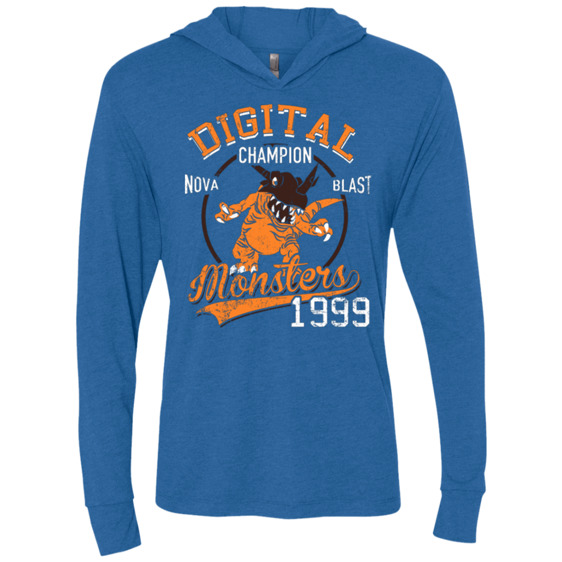 T-Shirts Vintage Royal / X-Small Nova Blast Triblend Long Sleeve Hoodie Tee